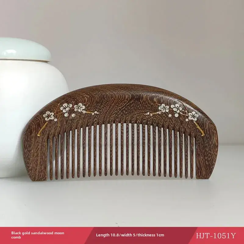 Sandalwood Anti-Static Hair Comb with Meridian Massage - Image 16