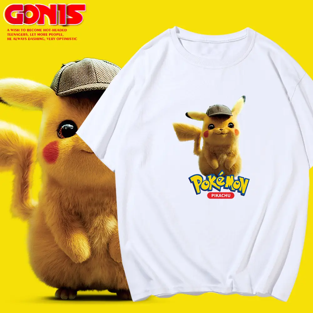 Pikachu Pikachu Red T-Shirt for Men Women Summer - Image 9