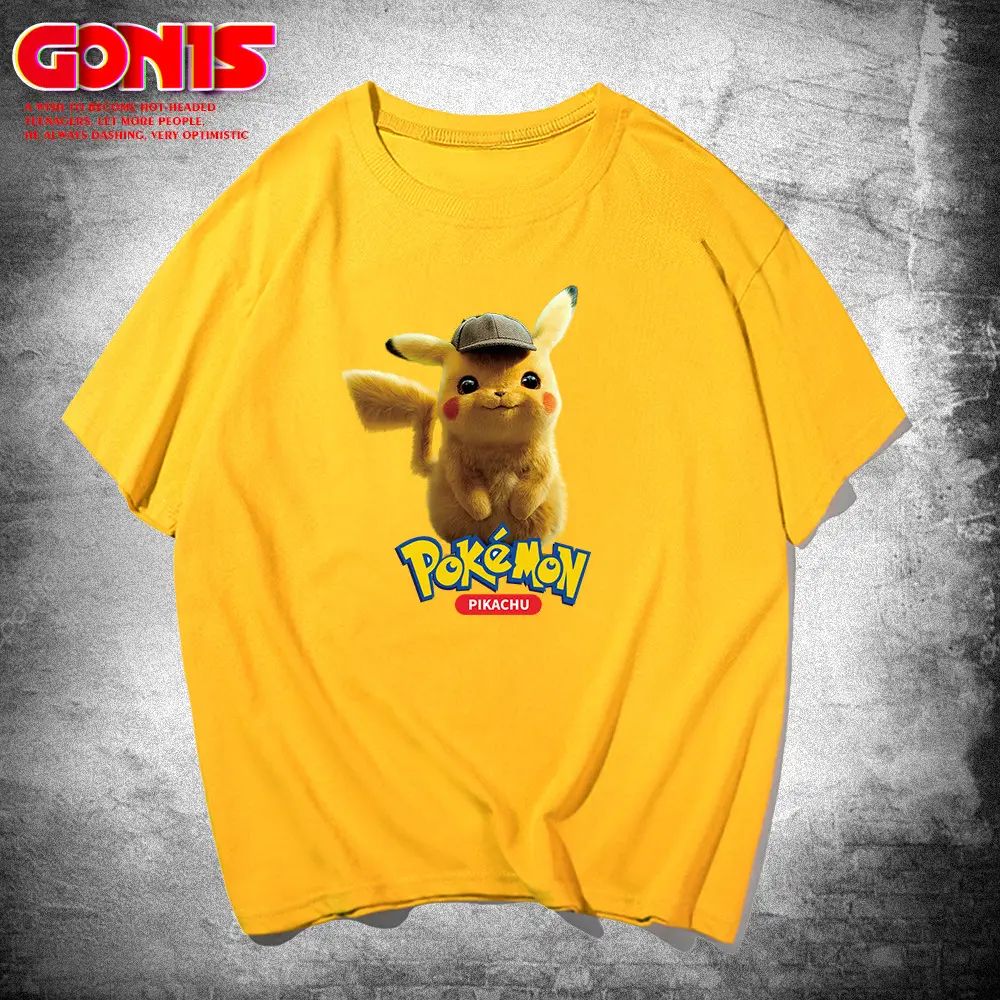 Pikachu Pikachu Red T-Shirt for Men Women Summer - Image 10