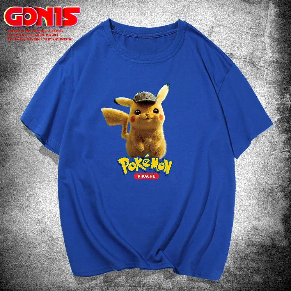 Pikachu Pikachu Red T-Shirt for Men Women Summer - Image 12