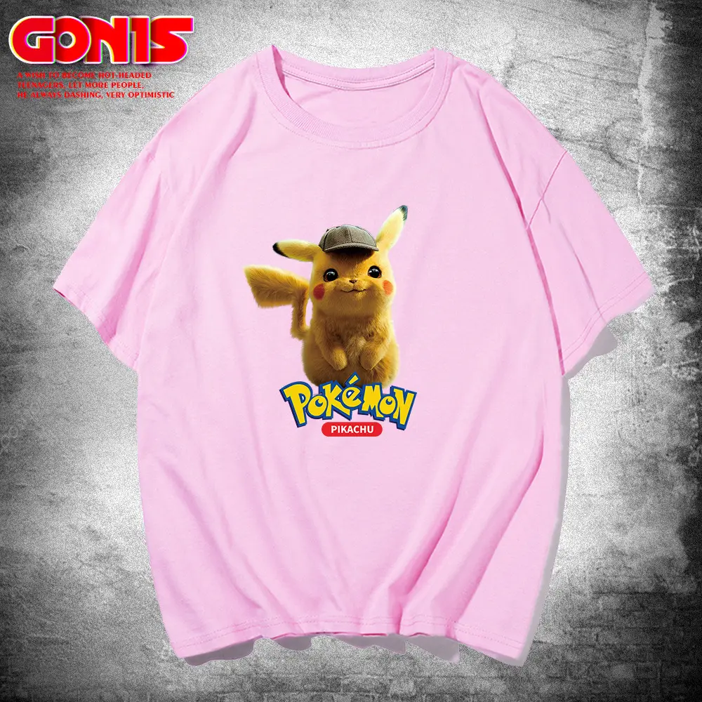 Pikachu Pikachu Red T-Shirt for Men Women Summer - Image 7