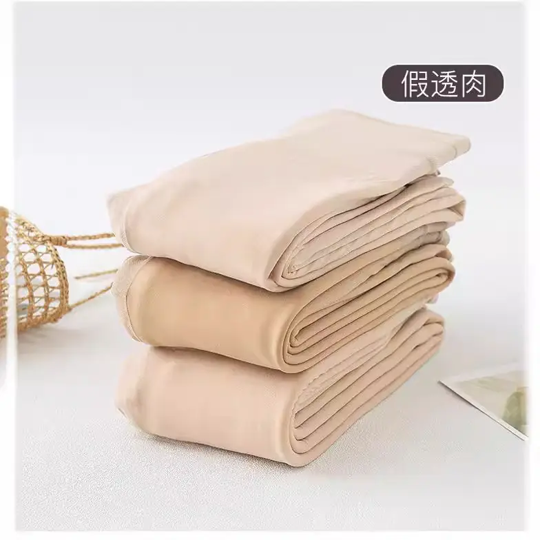 Flesh-Colored Double-Layer Tights for Women - Image 8