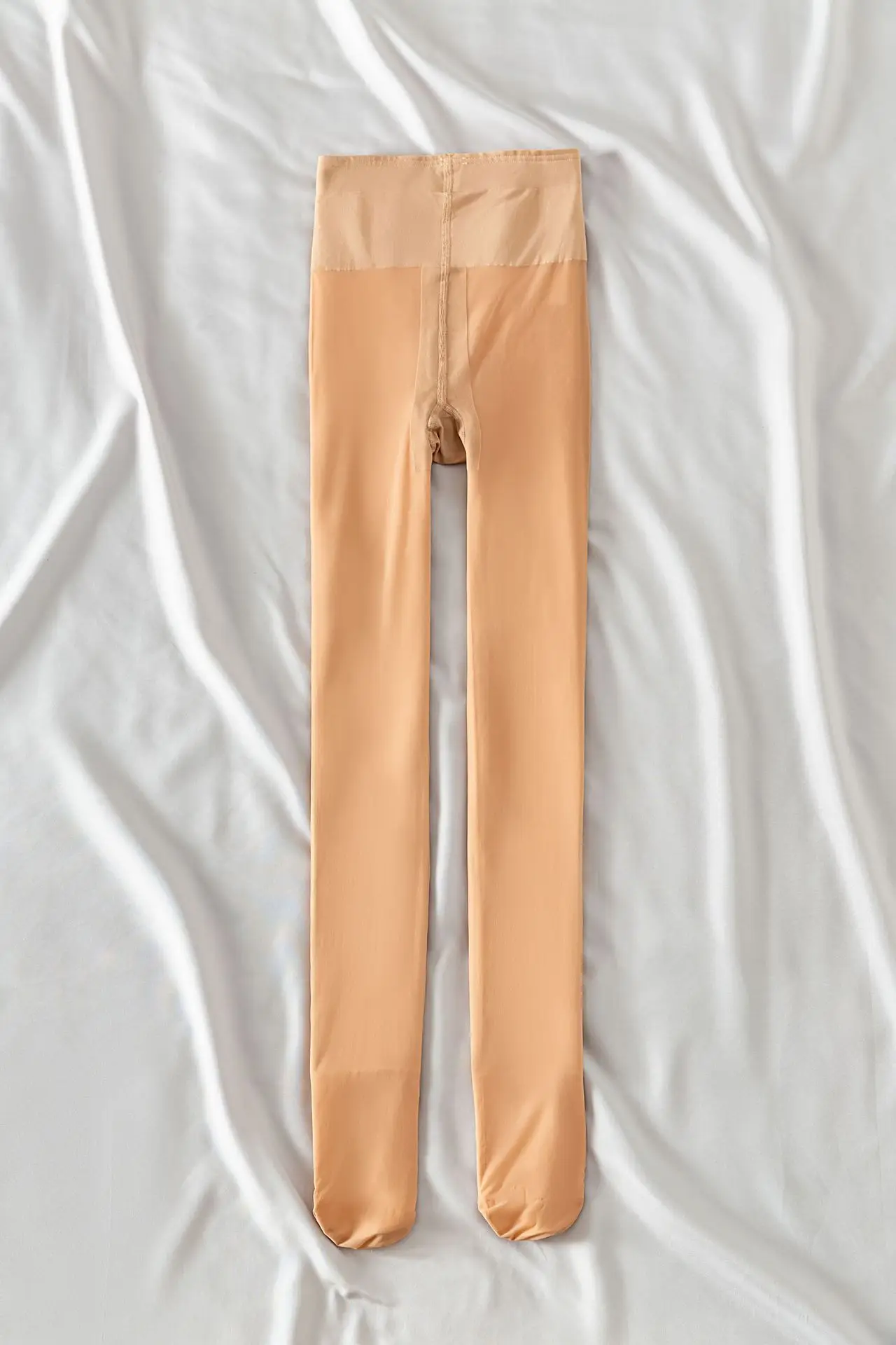 Flesh-Colored Double-Layer Tights for Women - Image 2