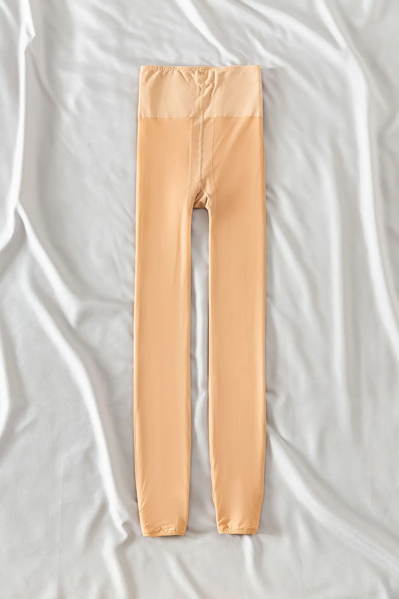 Flesh-Colored Double-Layer Tights for Women - Image 3