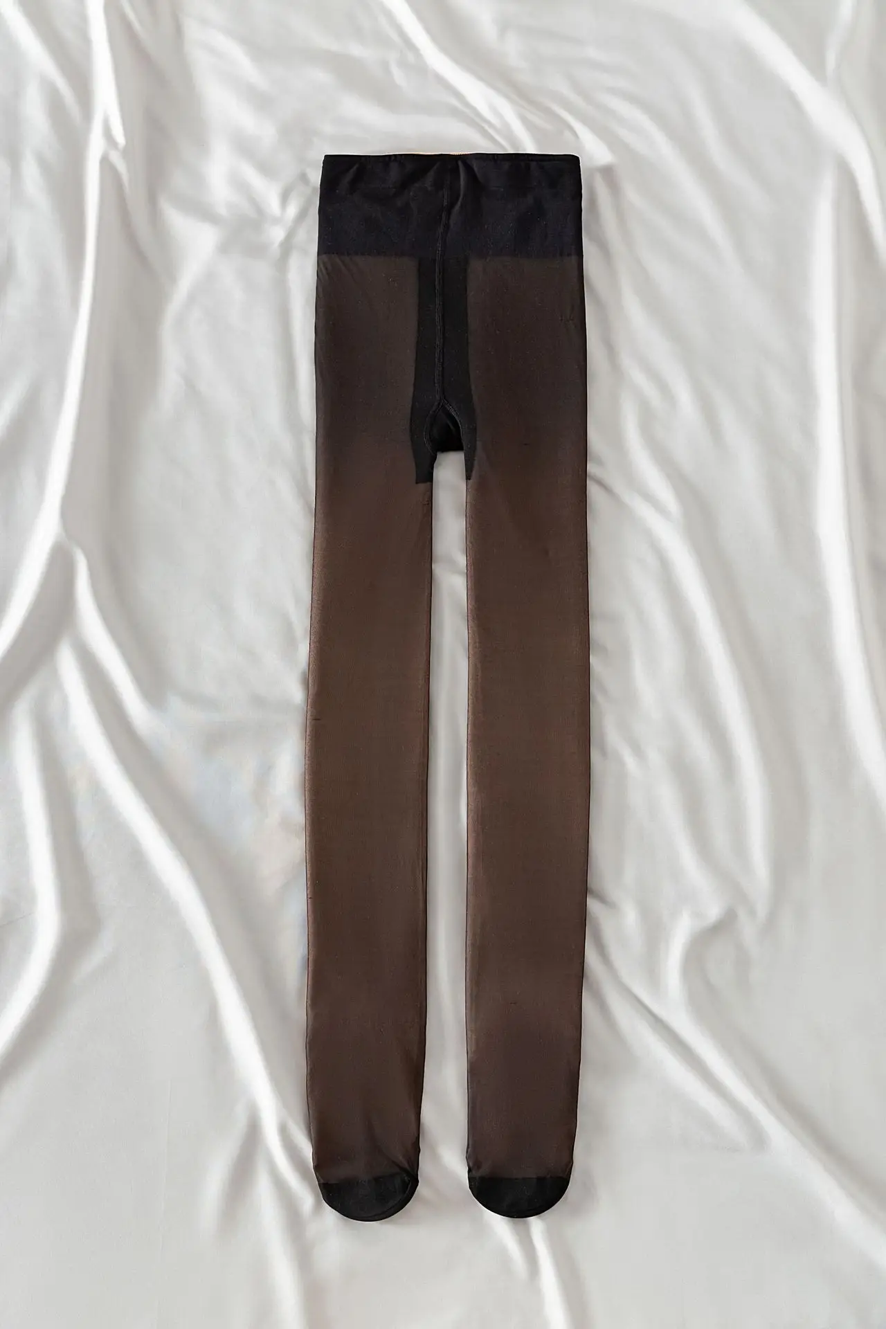 Flesh-Colored Double-Layer Tights for Women - Image 4