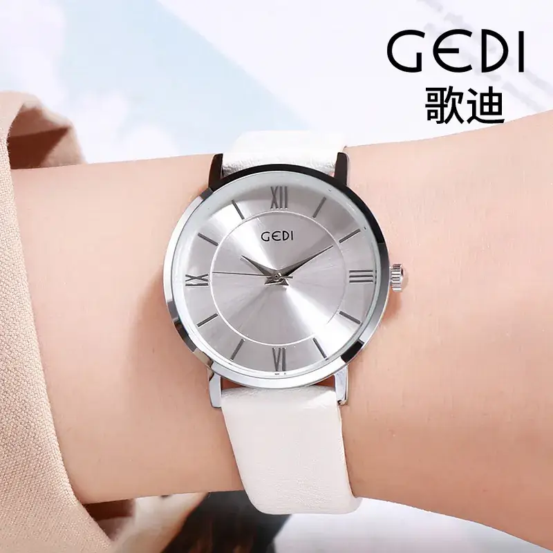 Gedi Roman Numeral Women's Watch Black Rose Gold