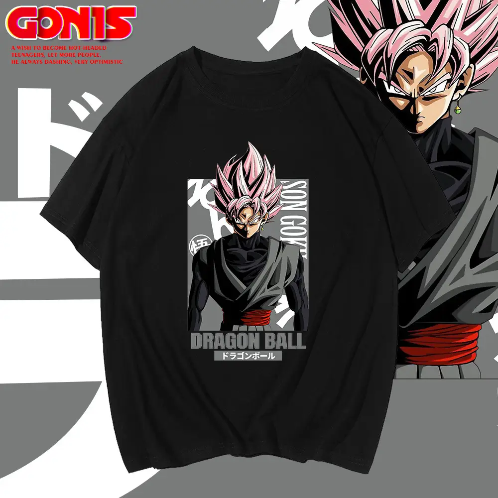 Men's Dragon Ball Graphic T-Shirt Grey Cotton Loose Fit - Image 9