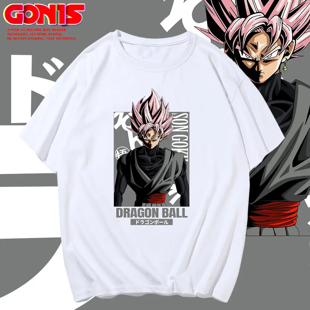 Men's Dragon Ball Graphic T-Shirt Grey Cotton Loose Fit - Image 10