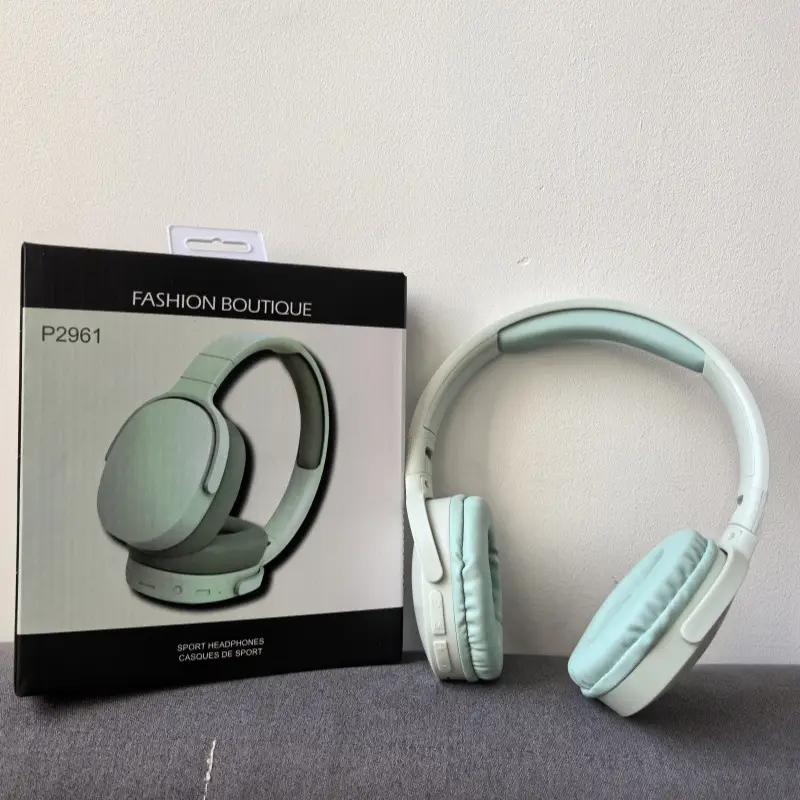 Wireless Bluetooth Headset P2961 Beige - Image 3