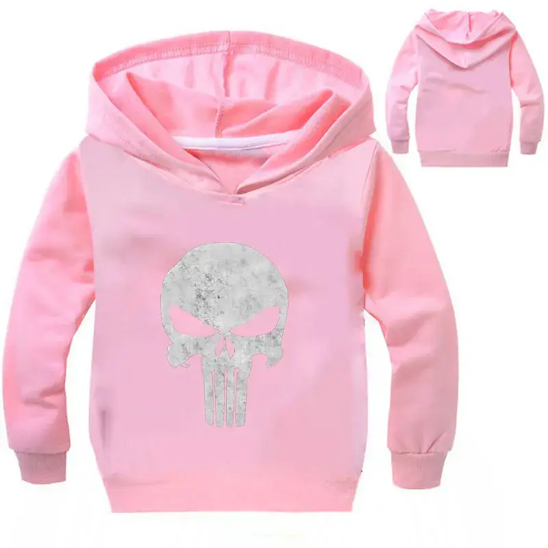 Blue Punisher Hoodie Set for Boys Spring Autumn Long Sleeve Hoodie - Image 9