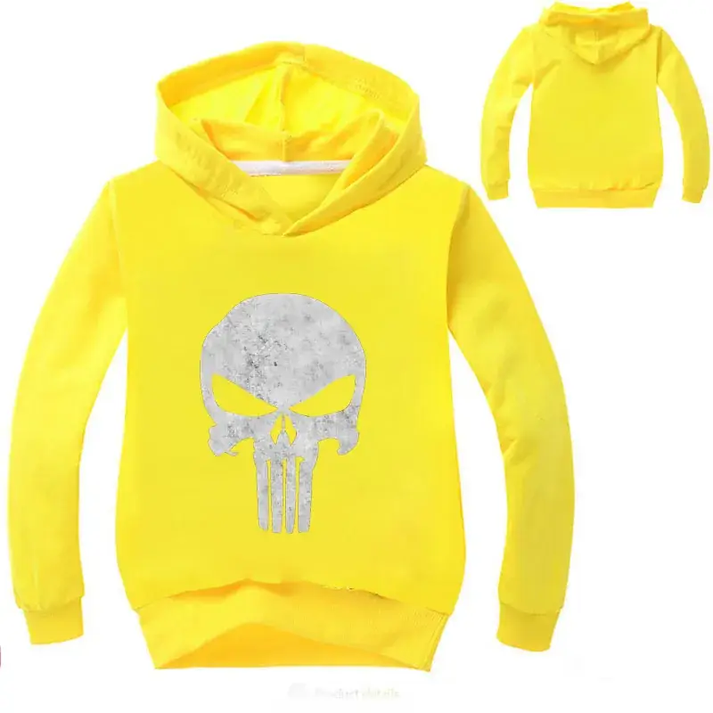 Blue Punisher Hoodie Set for Boys Spring Autumn Long Sleeve Hoodie - Image 10