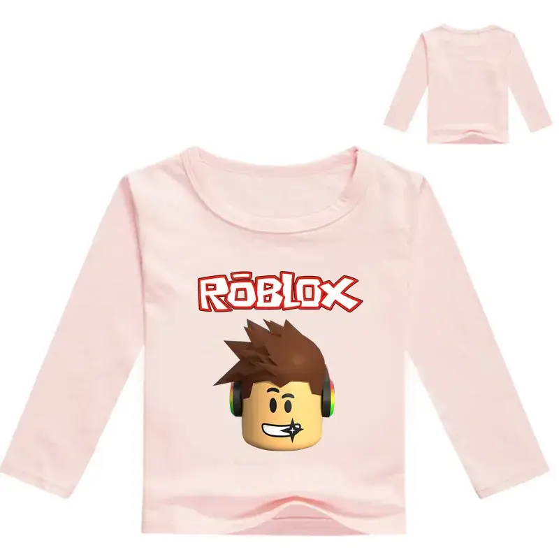 Roblox Long Sleeve Kids T-Shirt Yellow - Image 2