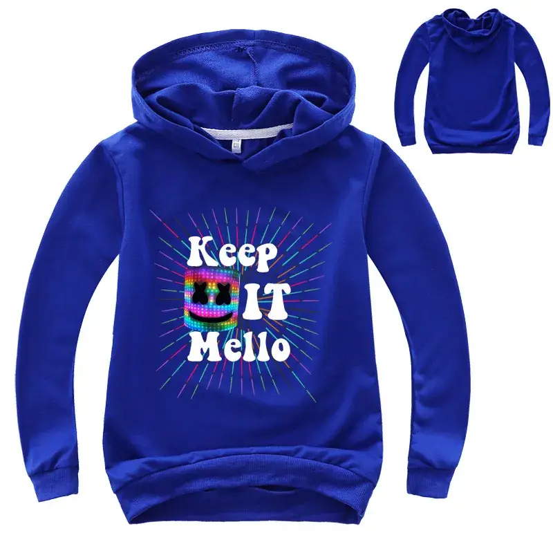 Green Hoodie Set for Kids "Keep Out Mello" Print - Image 6