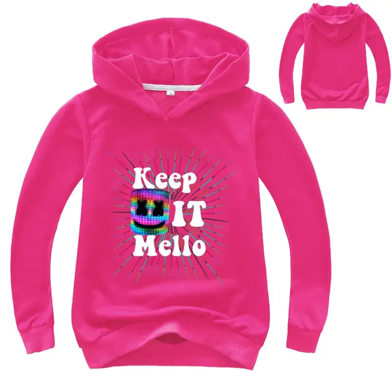 Green Hoodie Set for Kids "Keep Out Mello" Print - Image 11