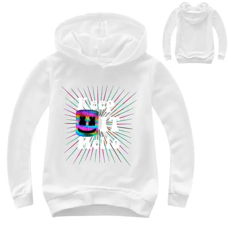 Green Hoodie Set for Kids "Keep Out Mello" Print - Image 7