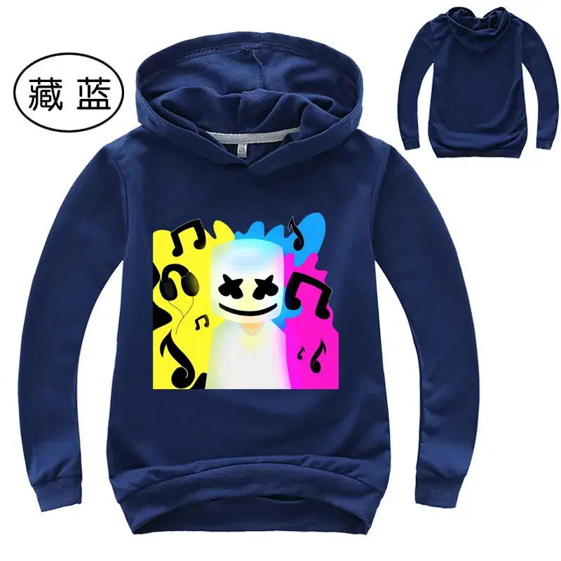 Orange Hoodie Set for Kids with Cartoon Print - Image 10