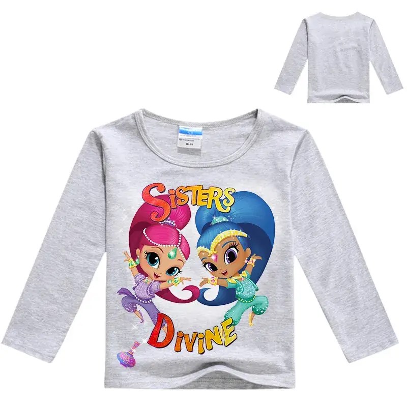 Boys & Girls Cartoon Print Long Sleeve Sweatshirt Black — feature 3