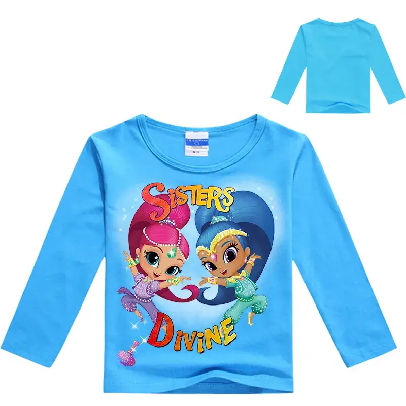 Boys & Girls Cartoon Print Long Sleeve Sweatshirt Black — feature 5