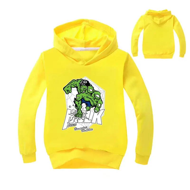 Gray Hooded Hoodie for Boys Girls Cartoon Print - Image 2