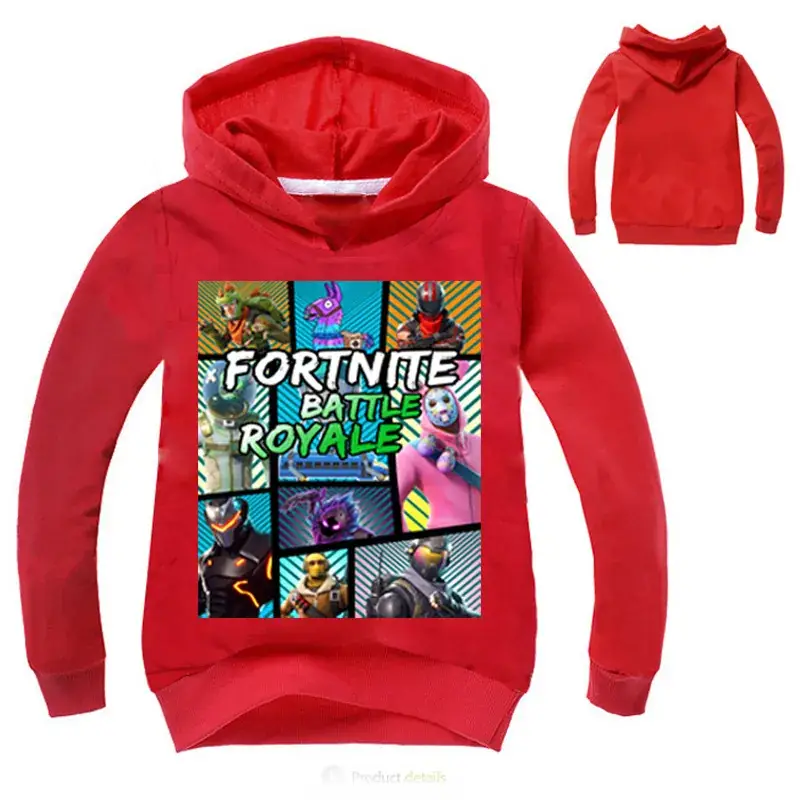 Pink Fortnite Printed Hoodie for Boys - Image 10