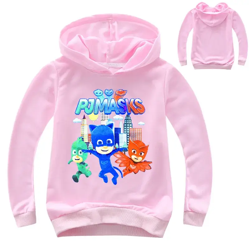 2020 Kids Cartoon Printed Hoodie Grey Multi Color — feature 11