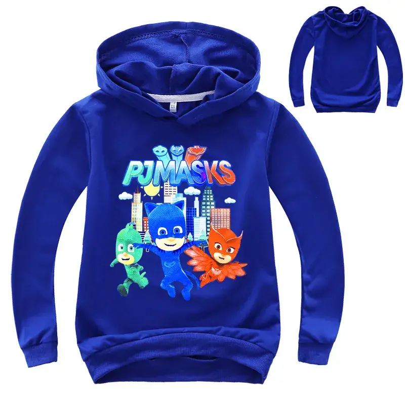 2020 Kids Cartoon Printed Hoodie Grey Multi Color — feature 3