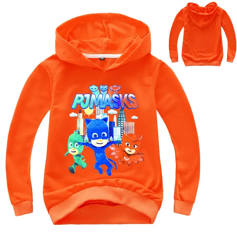 2020 Kids Cartoon Printed Hoodie Grey Multi Color — feature 9
