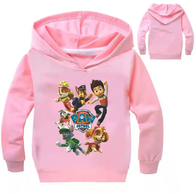 Red Cartoon Dog Hoodie Set for Kids - Image 10