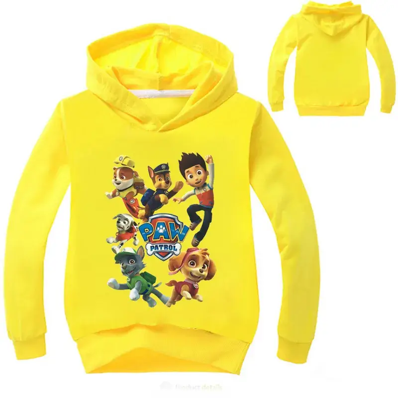 Red Cartoon Dog Hoodie Set for Kids — feature 3
