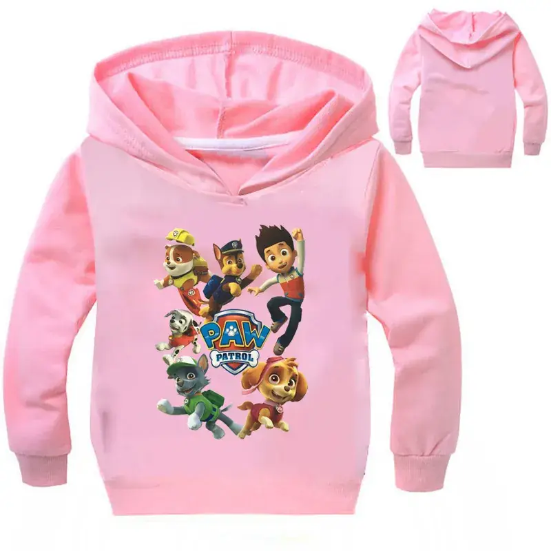 Red Cartoon Dog Hoodie Set for Kids — feature 6