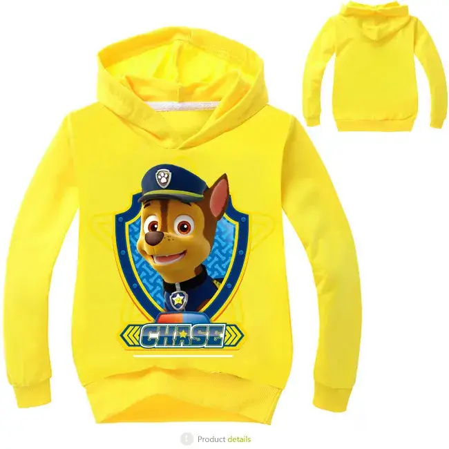 Yellow Paw Patrol Hoodie for Boys Girls 1167 - Image 2