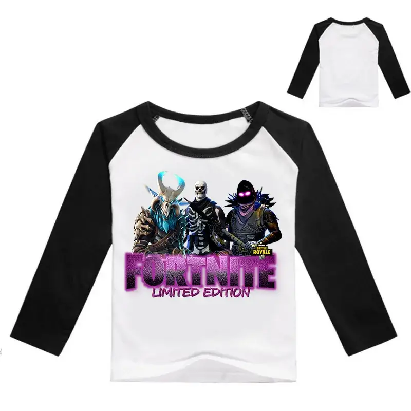 Fortnite Limited Edition Kids Long Sleeve T-Shirt Yellow White