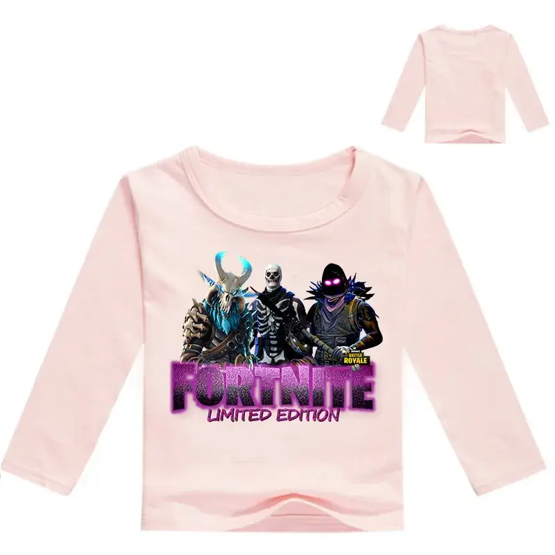 Fortnite Limited Edition Kids Long Sleeve T-Shirt Yellow White — feature 3