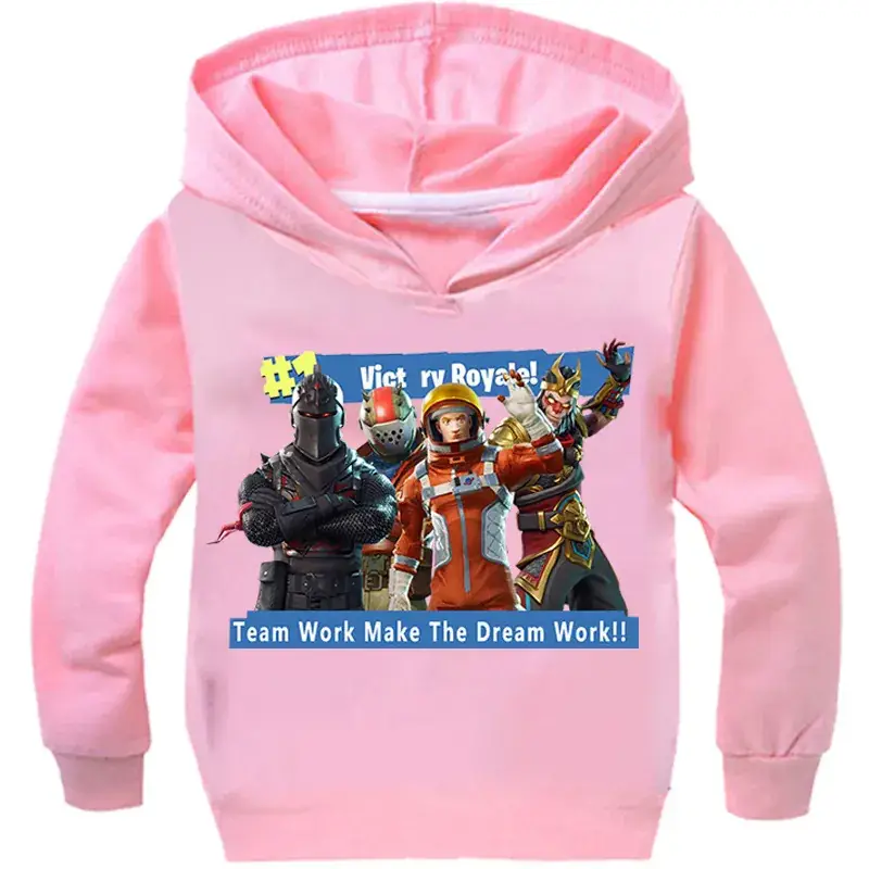 Victor's Comic Hoodie for Kids Grey Long Sleeve - Image 8
