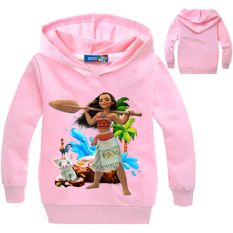 Red Cartoon Ocean Character Hoodie for Kids 2017 - Image 10