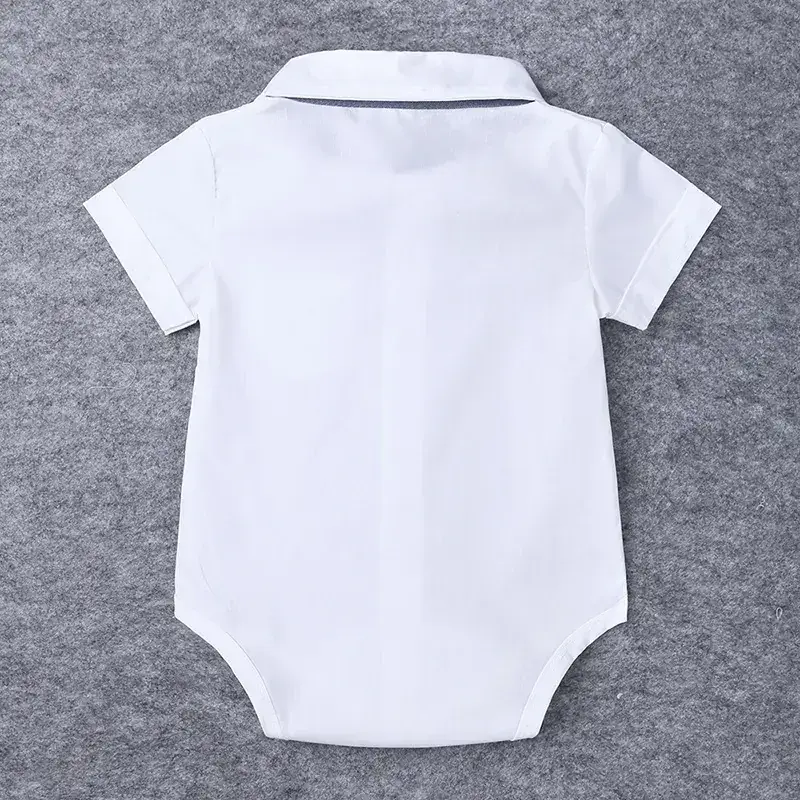 Boys Crossbody Shorts Set Blue Cotton Summer - Image 3