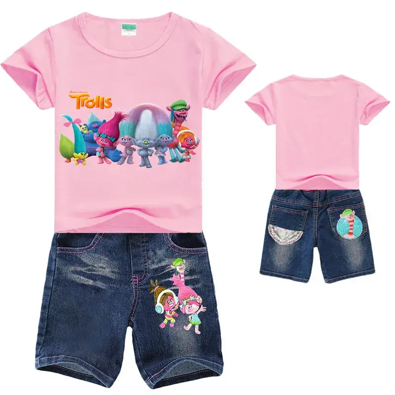 Kids Printed T-Shirt & Shorts Set Blue