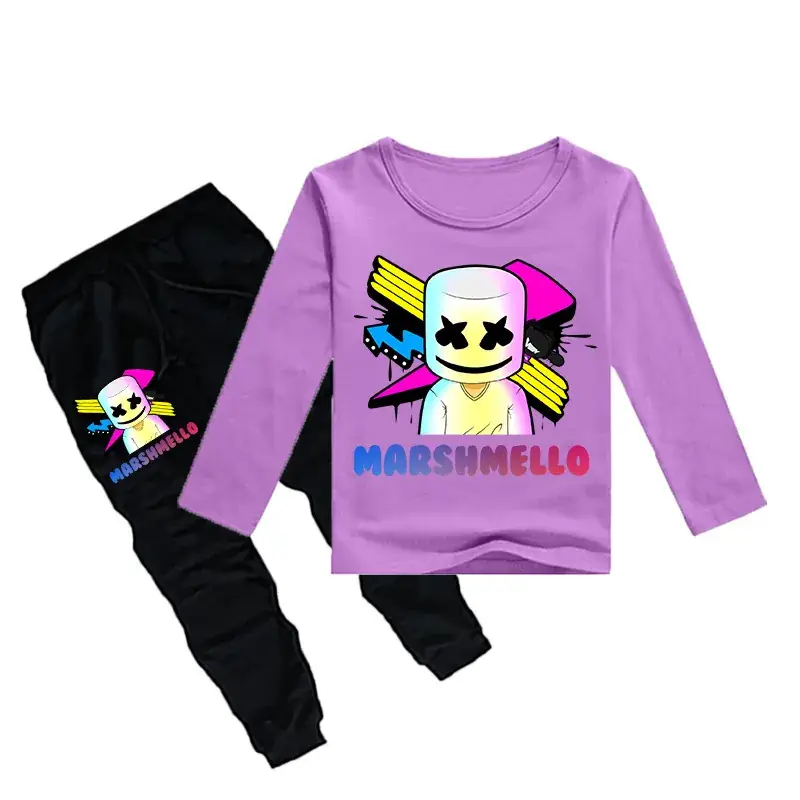 Kids Boys Red Cartoon T-Shirt & Black Pants Set - Image 5