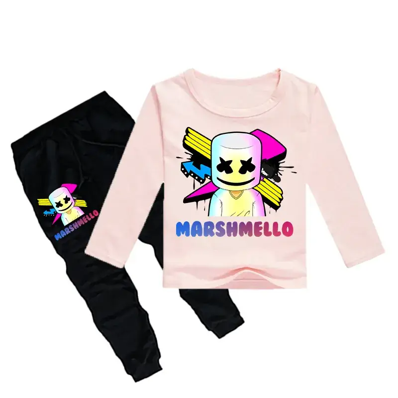 Kids Boys Red Cartoon T-Shirt & Black Pants Set — feature 4
