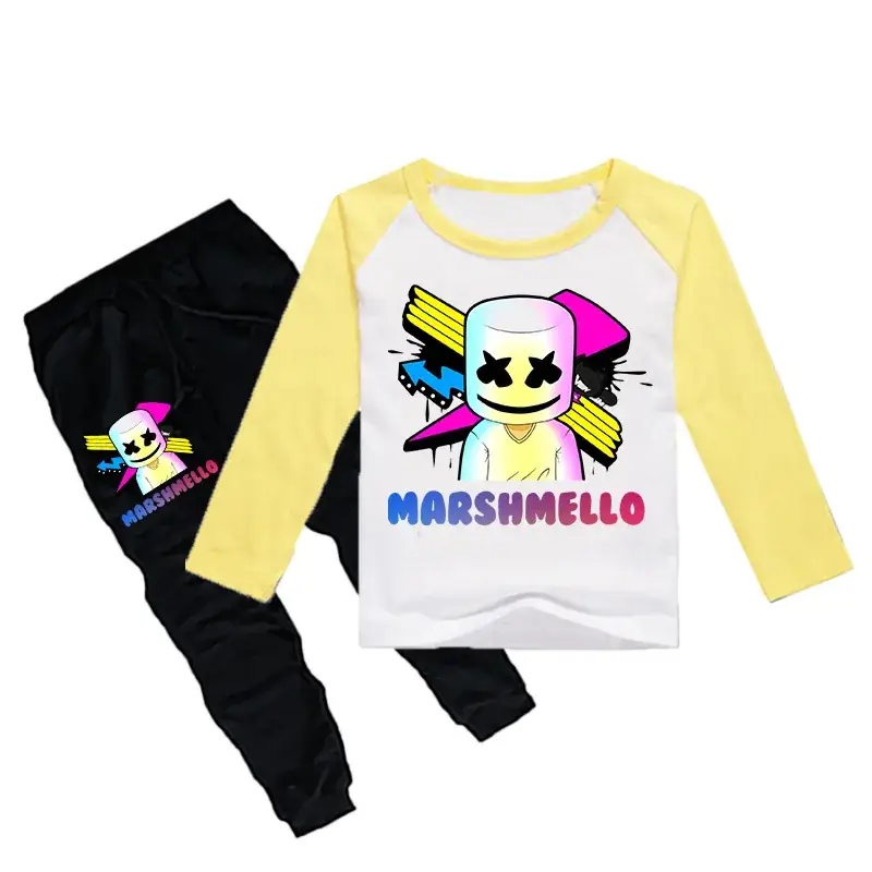 Kids Boys Red Cartoon T-Shirt & Black Pants Set - Image 11