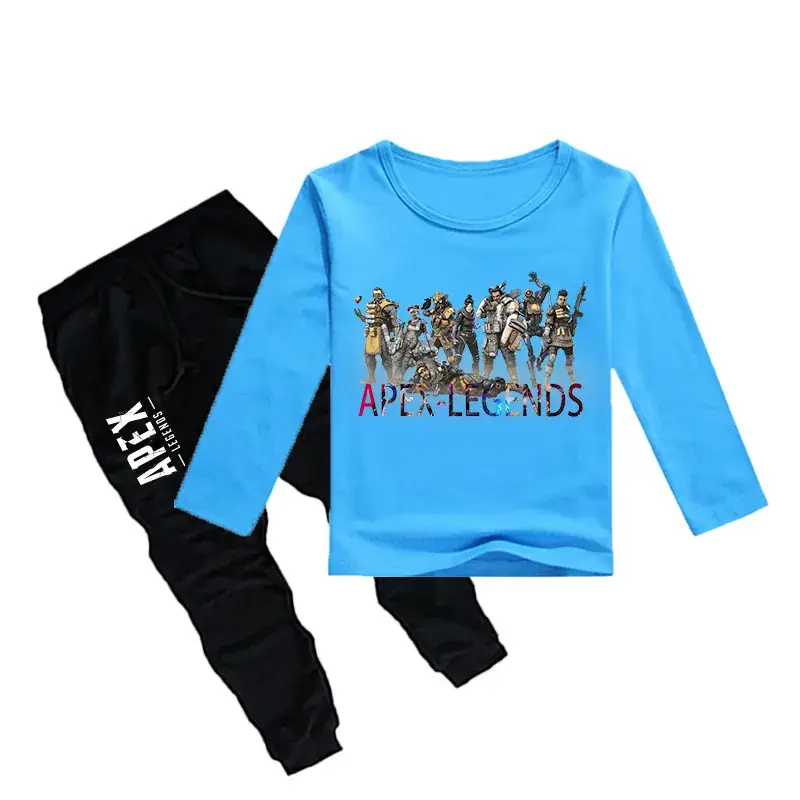 APEX Kids Yellow Long Sleeve T-Shirt + Black Trousers Set — feature 10