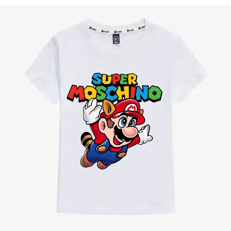 Super Moschino T-Shirt White 26cm - Image 7