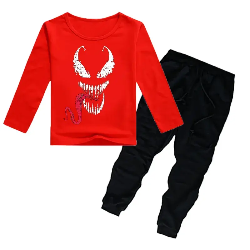 2020 Summer Kids Long Sleeve T-Shirt + Jogger Pants Set - Image 4
