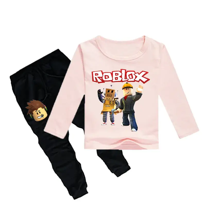 Roblox Kids T-Shirt & Leggings Set Black Cotton - Image 2