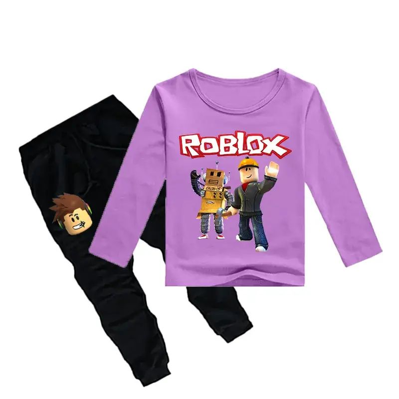 Roblox Kids T-Shirt & Leggings Set Black Cotton — feature 7
