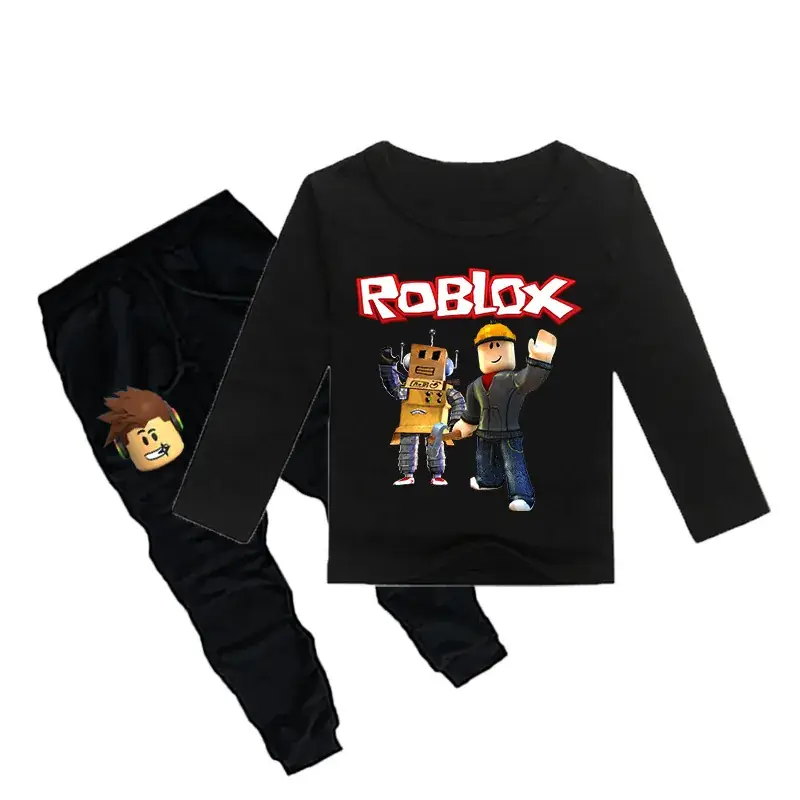 Roblox Kids T-Shirt & Leggings Set Black Cotton — feature 9