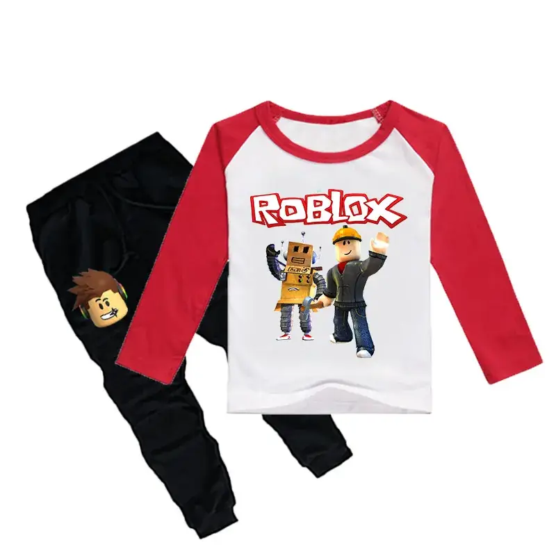 Roblox Kids T-Shirt & Leggings Set Black Cotton - Image 9
