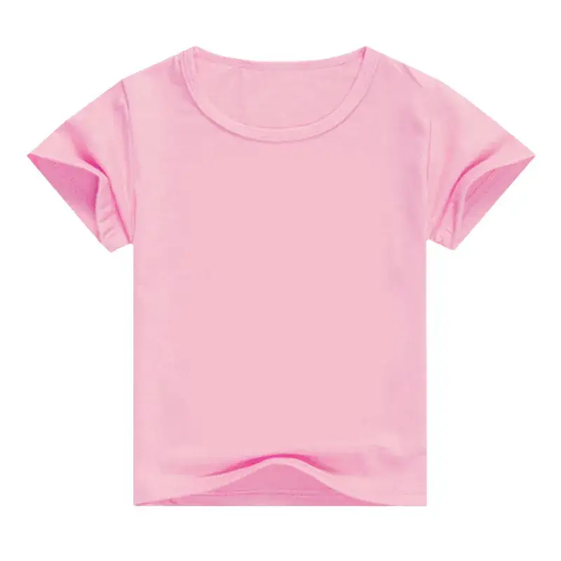 Kids Short Sleeve T-Shirt White Blue Cotton — feature 4