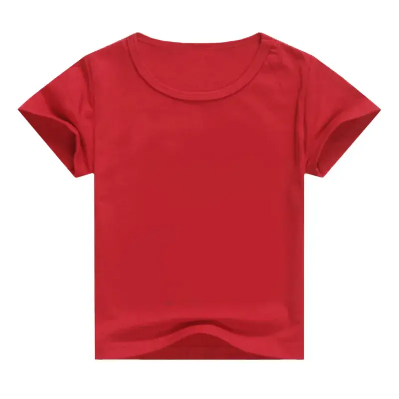 Kids Short Sleeve T-Shirt White Blue Cotton — feature 6