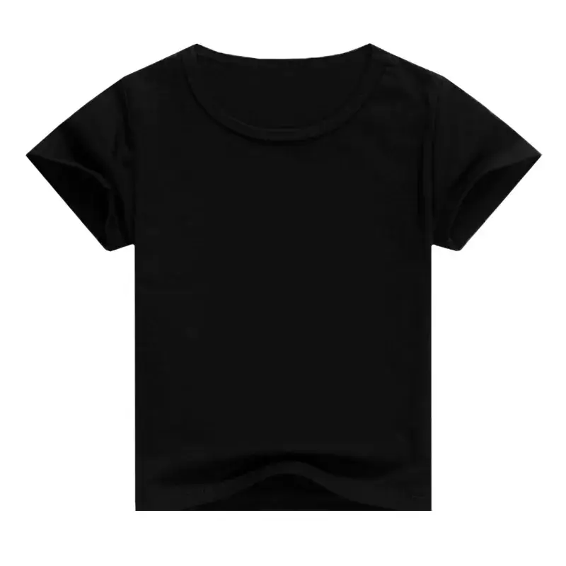 Kids Short Sleeve T-Shirt White Blue Cotton — feature 8